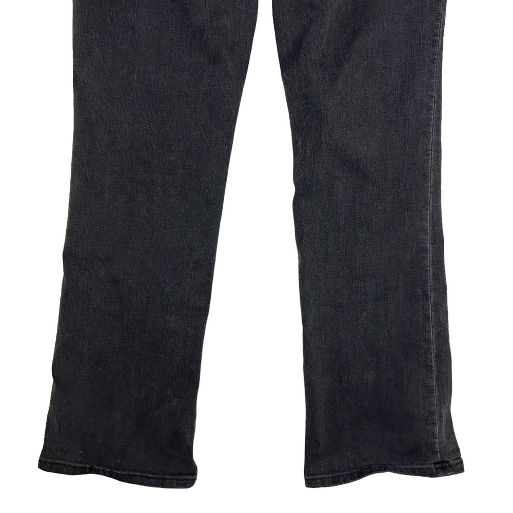 Madewell Sz 25 Cali Demi-Boot Jeans Bellspring Wash Button Front Flare Leg Black - Picture 6 of 10